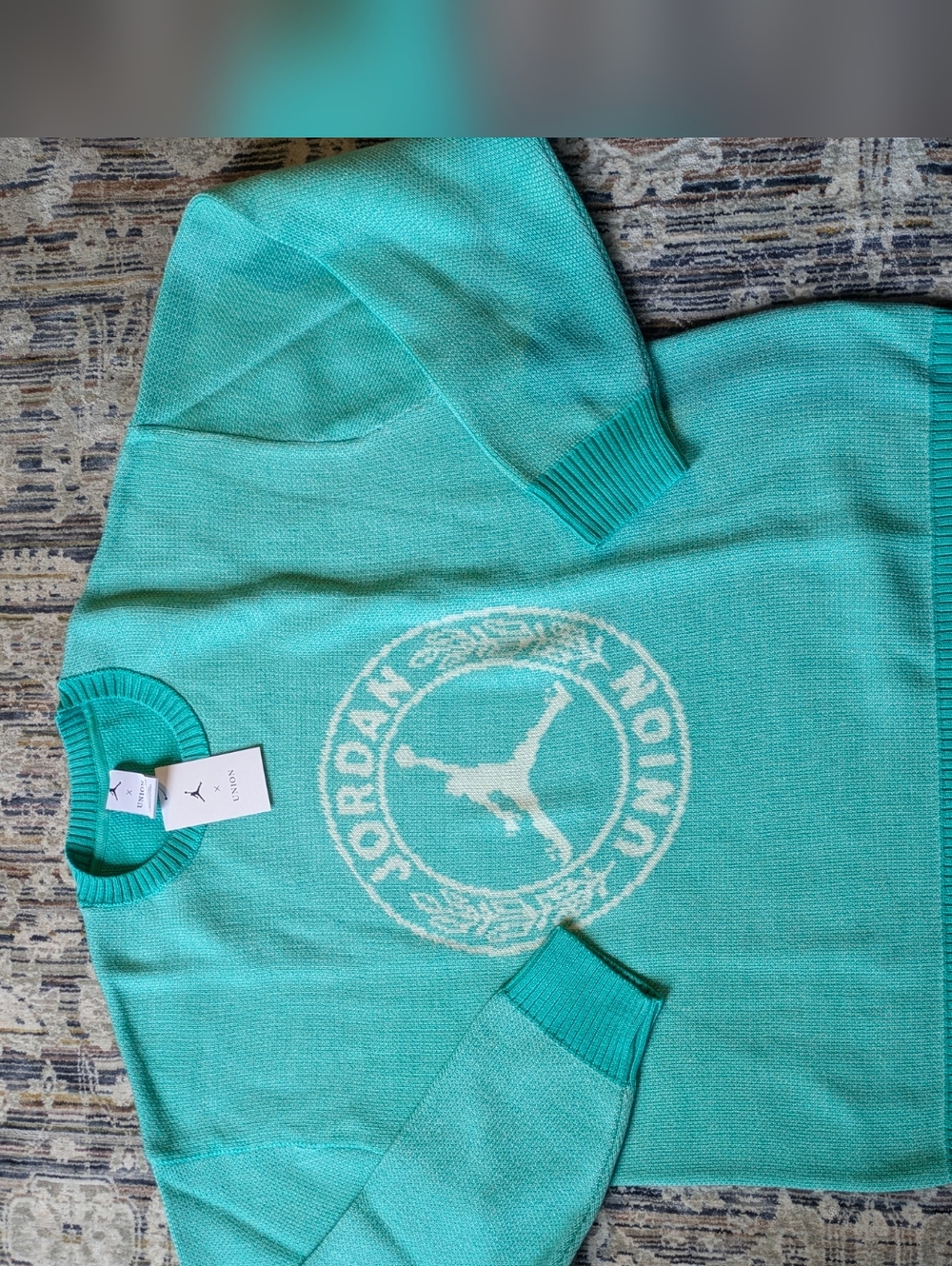 Jordan x Union LA Knit Sweater XXL Green – Brand New